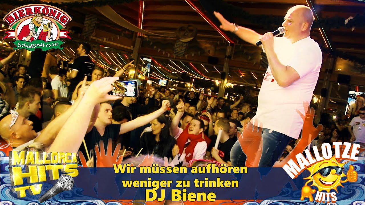 apres ski clothing DJ Biene - Wir müssen aufhören weniger zu trinken - Ballermann Hits