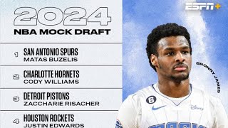 2024 NBA Mock Draft:PostCollege Season Projections