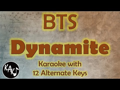 Dynamite Karaoke - BTS Instrumental Lower Higher Female Original Key