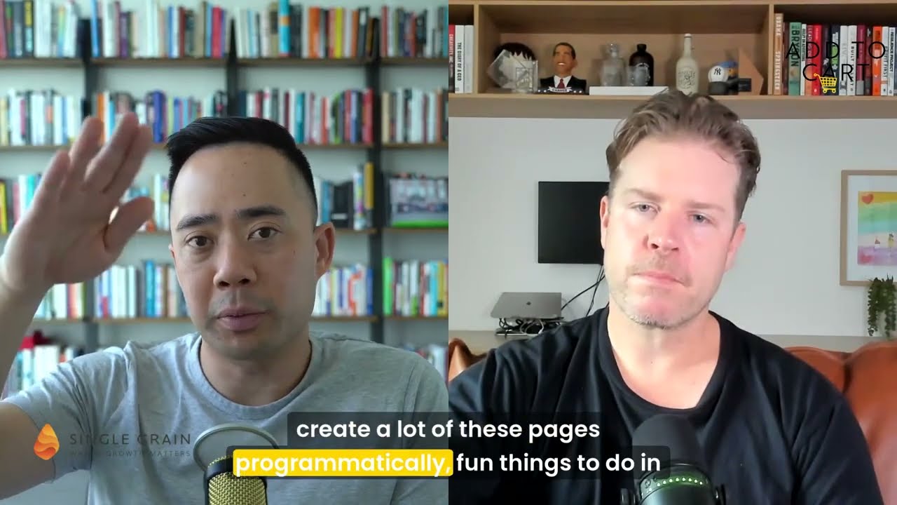 Dive deep into the world of programmatic SEO with Eric Siu, founder of Single Grain and co-host of the Marketing School podcast, in this episode of Add To Cart. Eric breaks down the concept of programmatic SEO as used by giants like TripAdvisor to create millions of pages targeting specific keywords, driving astounding traffic numbers like over 100 million visitors per month.

Discover how advancements in AI, including the open AI API, have democratized this powerful SEO strategy, making it accessible not just to large corporations but to individual entrepreneurs and businesses. Eric also discusses the importance of maintaining a strong website with high domain authority to ensure success in ranking without falling foul of Google's updates.

Gain insights on how producing helpful, quality content, even if AI-assisted, is key to staying in Google’s good graces while avoiding penalties. Whether you’re an SEO veteran or new to digital marketing, this episode offers valuable strategies to harness the power of SEO and significantly boost your site’s visibility.

Watch now to learn how you can apply these techniques to your business and start seeing real results in your SEO efforts.

To listen to the full episode visit: https://addtocart.com.au/add-to-cart/eric-siu-from-single-grain-marketing-school-masterclass-404/

Subscribe to Add To Cart wherever you get your podcasts.