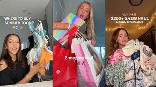 Summer shopping haul  TikTok compilation