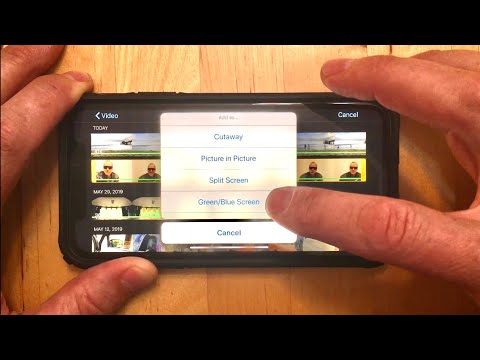 How to do green screen in iMovie on an iPhone