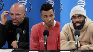 Jason Kidd, Tim Hardaway Jr., Dante Exum | Mavericks vs. Trail Blazers postgame 12.9.23