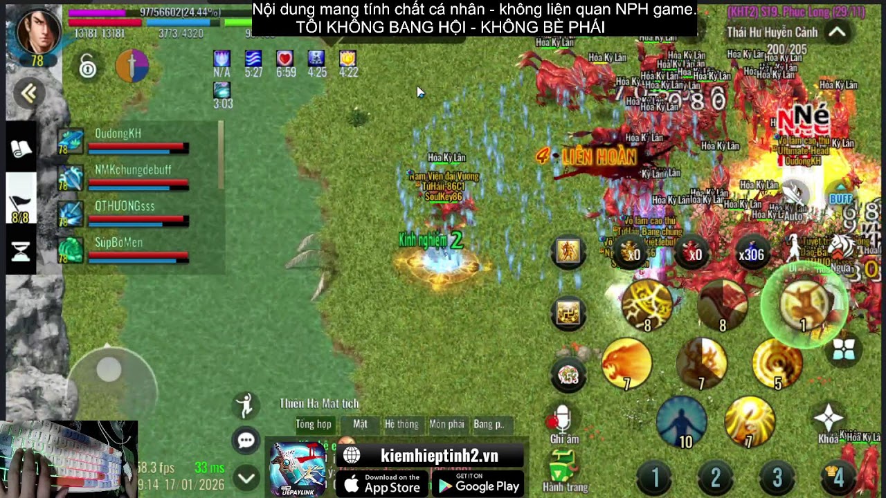 (17/1) TLT S19 Kiếm hiệp tình 2 mobile