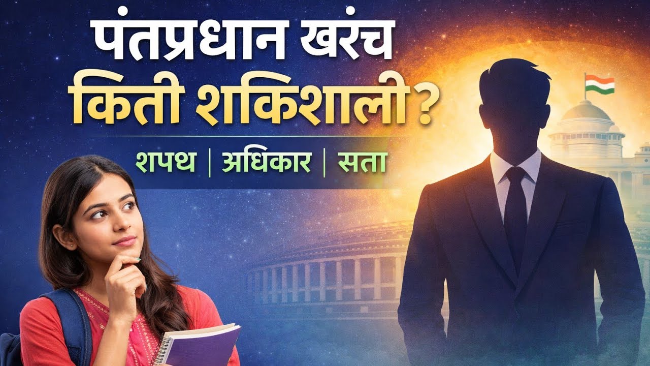 पंतप्रधान खरंच किती शक्तिशाली? | शपथ, अधिकार आणि सत्ता पूर्ण विश्लेषण | MPSC/SaralsevaBharti |