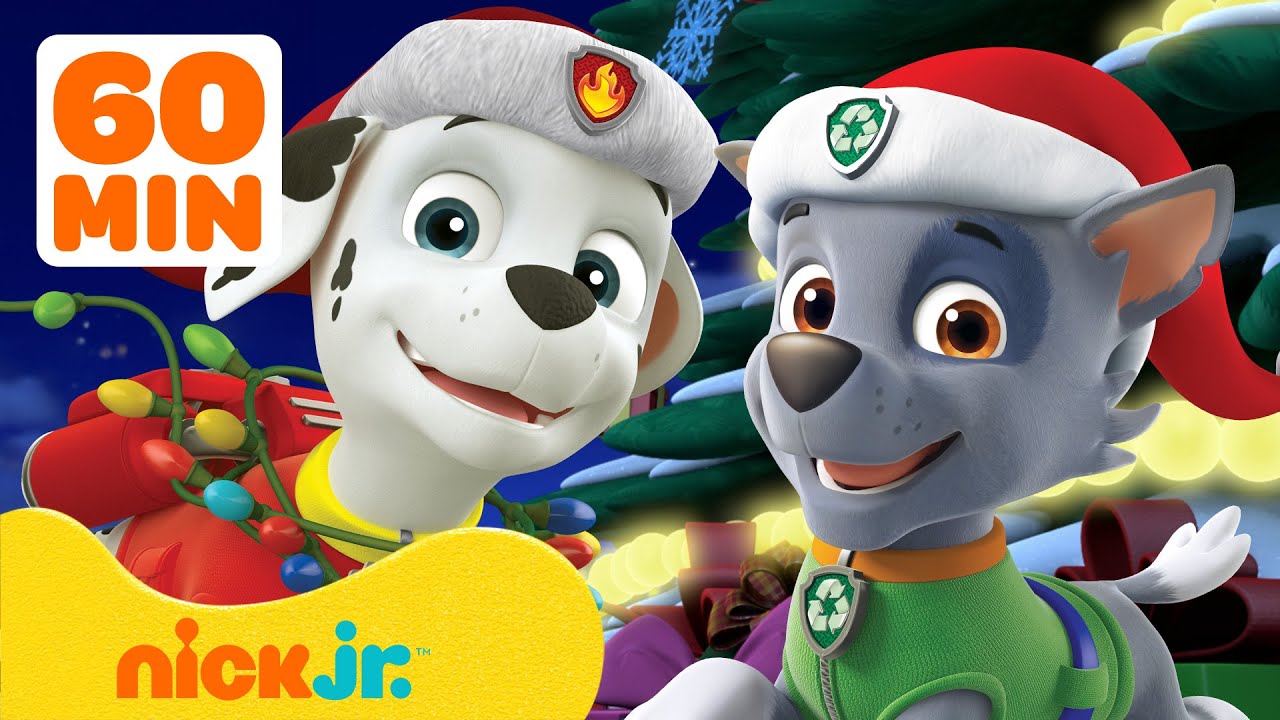 PAW Patrol | De PAW Patrol-pups vieren de feestdagen! Met Marshall & Rocky! 🎁 | Nick Jr. Nederlands