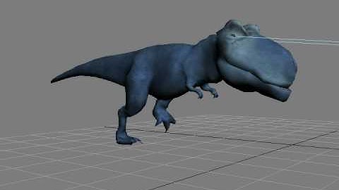 T-Rex Walk cycle (human walk style)