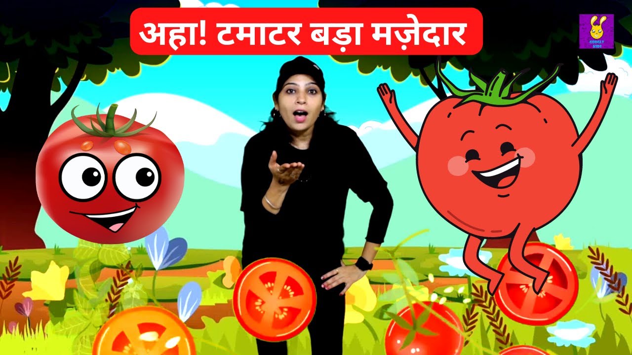 Aaha Tamatar Bada Mazedar   Hindi Rhymes   Hindi Nursery Rhymes from Googly Kids
