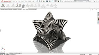 Exercise 4: How to model a 'Complex Cubic Lamp Shade' in Solidworks 2018