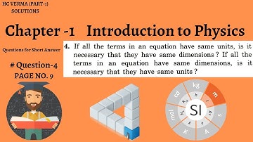 Question.4, Question For Short, Page no.9 || HC VERMA || Abhishek Sharma