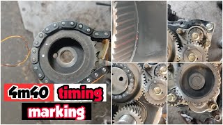 Rebuild 4m40 engine + timing chain conversion + 4m40 timing gear & chain marking