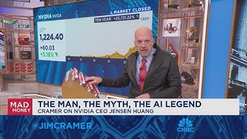 Jim Cramer talks the rise of Nvidia and impact of CEO Jensen Huang