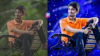 PicsArt Moody Blue Colour Effect-PicsArt Editing Background Colour Change Tutorial screenshot 2