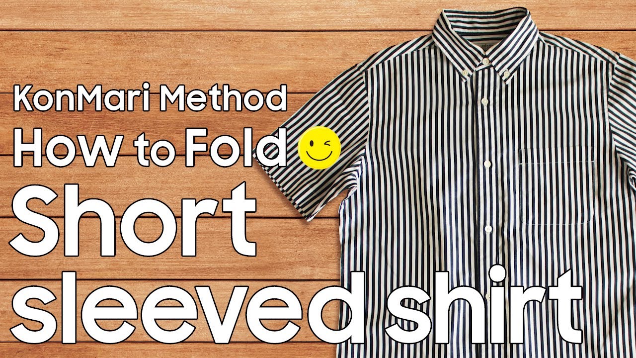 KonMari Method How to fold Short sleeved shirt -English edition- - YouTube