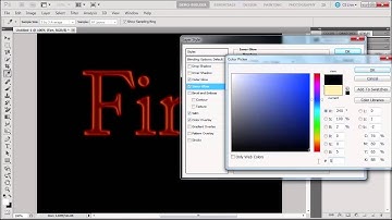 Using filters and layer styles to create FIRE in Photoshop CS5
