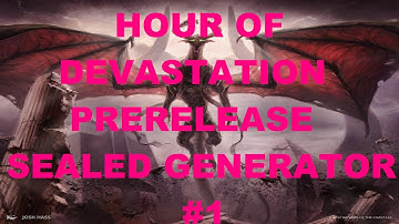HOUR OF DEVASTATION PRERELEASE PREP SEALED GENERATOR #1