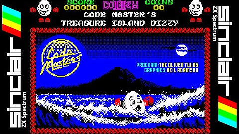 DIZZY II - TREASURE ISLAND DIZZY (1988) Walkthrough, ZX Spectrum