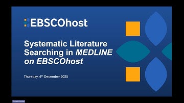 Systematic Literature Searching in MEDLINE on EBSCOhost