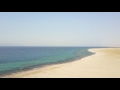 Flying over beach to Red Sea crossing
