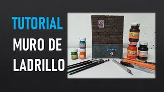 COMO HACER MURO DE LADRILLO PARA DIORAMA