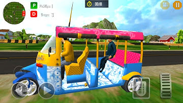 city tuk -tuk driver simulator -offroad Auto Rickshaw Game -Android Gameplay