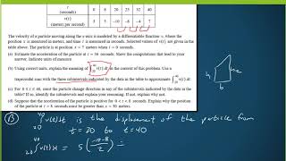 2009 Form B CAB Question 6 FRQ