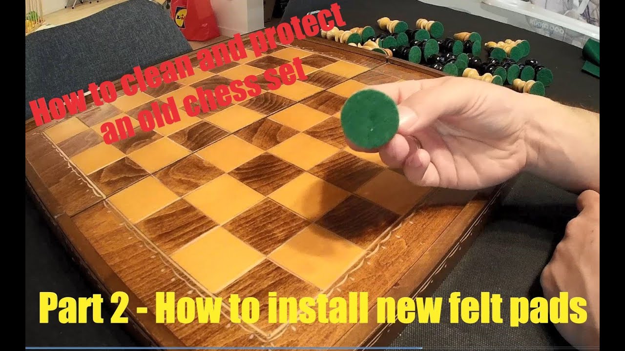 How to clean and revive an old chess set - Part 2 - YouTube