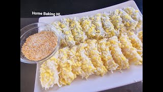 Mung Bean Rice Cake / Kanom Tua Pab /ขนมถั่วแปบ   Thai Lan Street Food