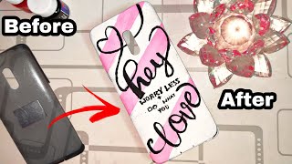 Phone case painting | Craft | DIY | Easy mobile cover painting at home ||art and craft | Mobile case screenshot 5