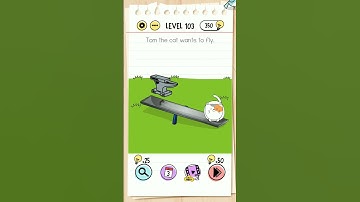 Brain test level 103 Tom the cat wants to fly Solution