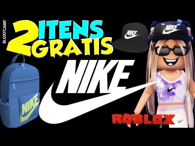 RoBlog 🇧🇷 on X: •COMO GANHAR ITENS GRÁTIS DA NIKE! #Roblox #Nike ⭐O novo  eneto do Roblox veio com uma parceria com a Nike e está dando um boné e uma  mochila