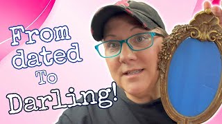 From Dated to Darling! Thrifted Mirror Makeover
