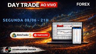 🟢 DAY TRADE AO VIVO 08/06/2026 [ FOREX ] 🟢