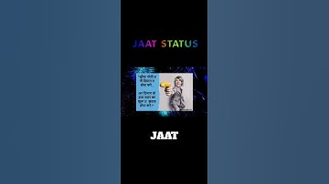 JAAT ATTITUDE STATUS//#jaat //#shorts //#whaysappstatus //@JAATSTATUS