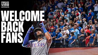 Texas Rangers Welcome Back 40 000 Fans Into Globe Life Field INSIDE VIEW OF SPORTS HISTORY