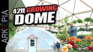 Geodesic Greenhouse in 40C (42ft Diameter Dome) Bananas, Oranges, Plant Sales and more!