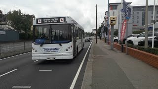 Travelmaster Dennis Dart SLF Caetano Nimbus RN52 FPA Driver Training Bus At the Strand, Gills, Kent