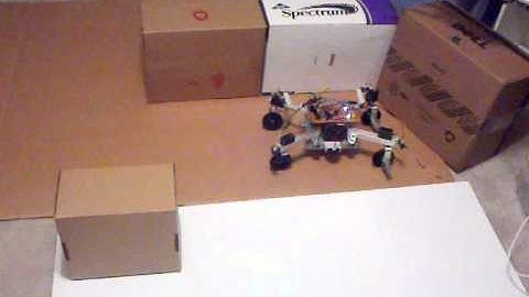 Spider-2 learns obstacle avoidance.3gp