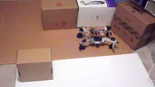 Spider-2 learns obstacle avoidance.3gp