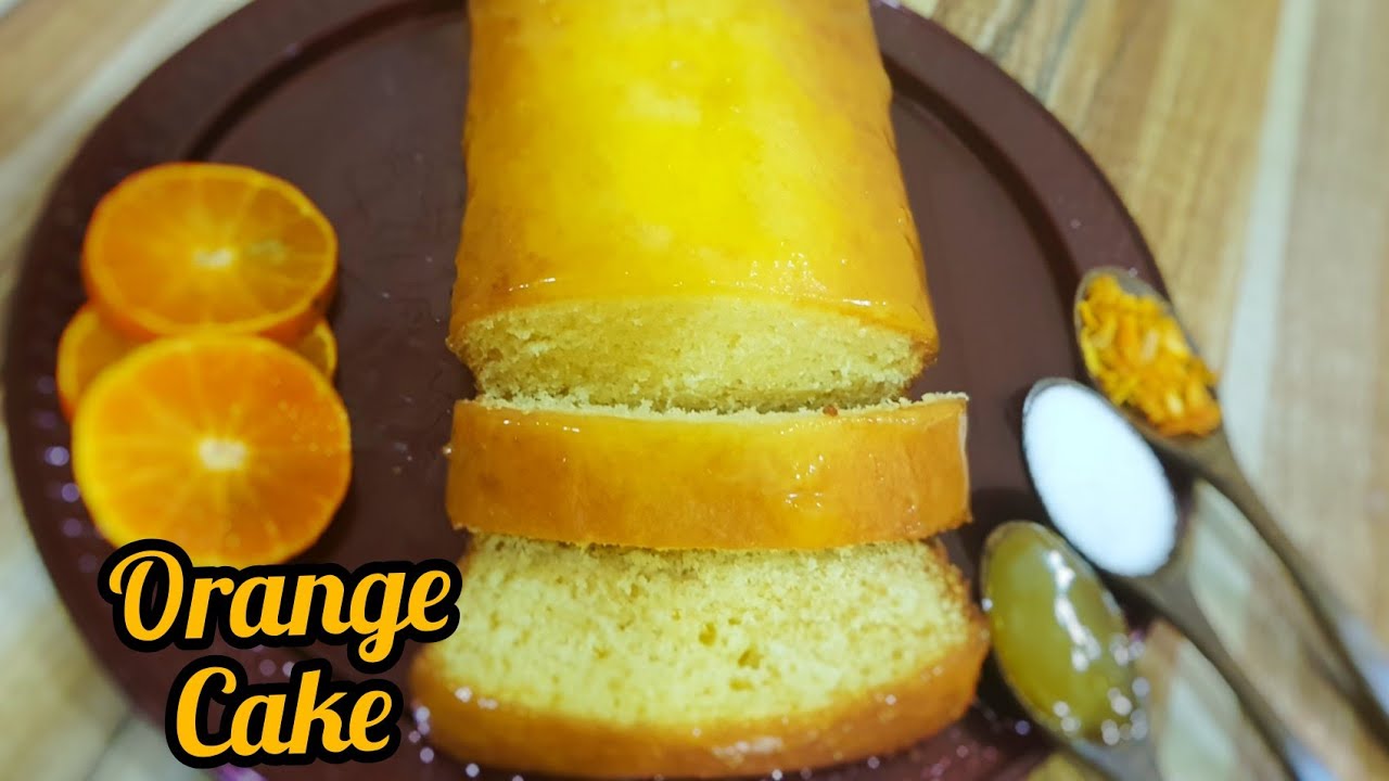 Orange cake / easy recipe/ Bakery style orange cake with glaze/ اورنج كیك كی آسان ریسیپی