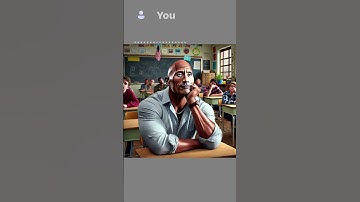 What if Dwayne was at school😳 (ai edition) #ai #chatgpt #aiart