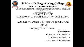 Automatic Garbage Collector using GPS and GSM