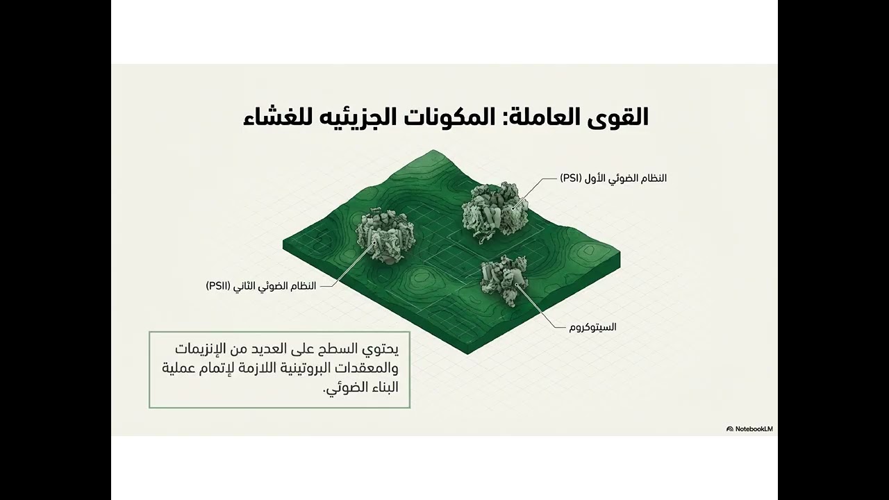 تركيب البلاستيدة ووظيفتها - أحياء - حادي عشر - المسار العلمي