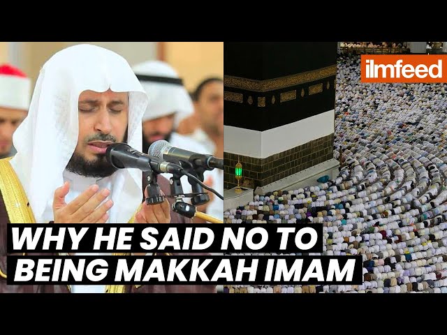 Why He Said NO To Being Masjid Al Haram Imam class=