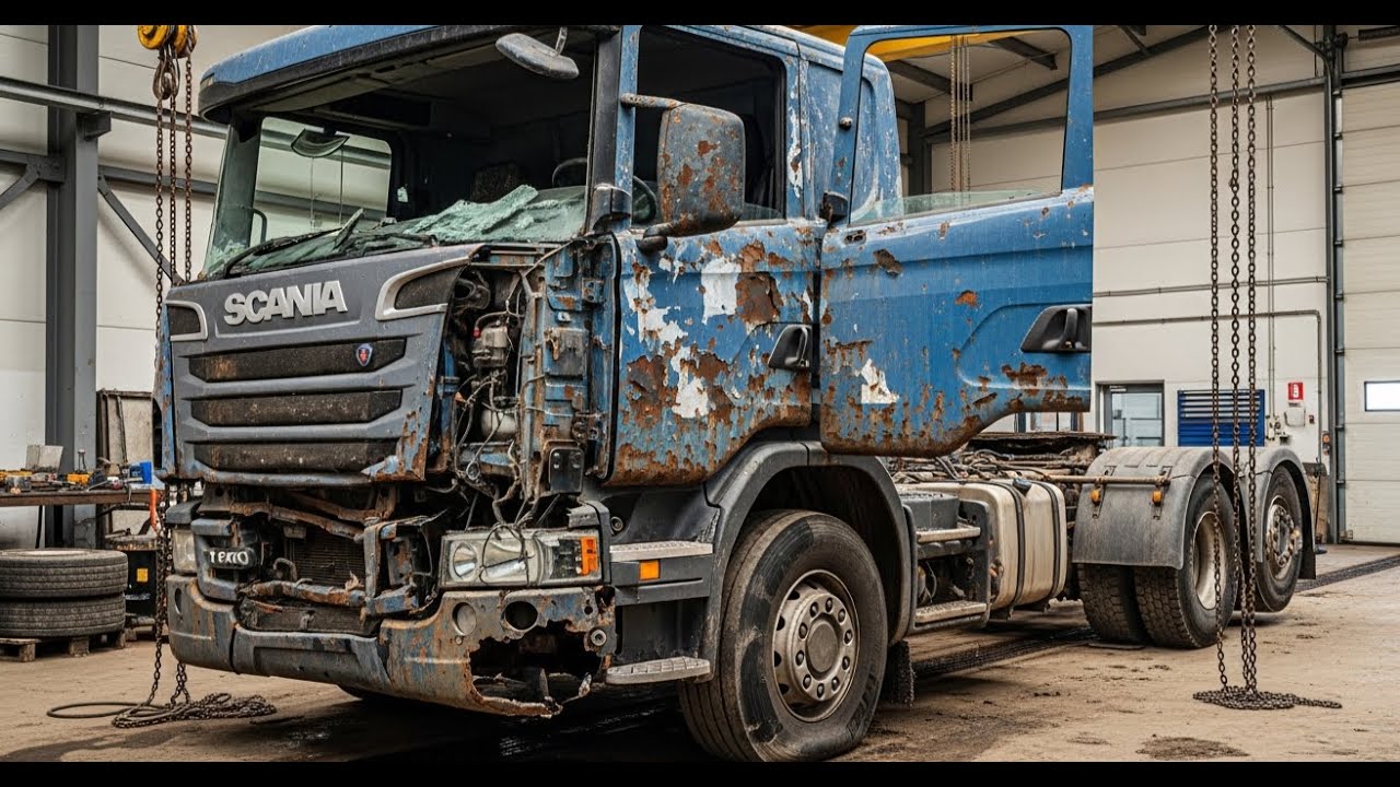 3.3 Million Kilometer Scania Truck Full Restoration | Most Satisfying & Stress-Relieving Build