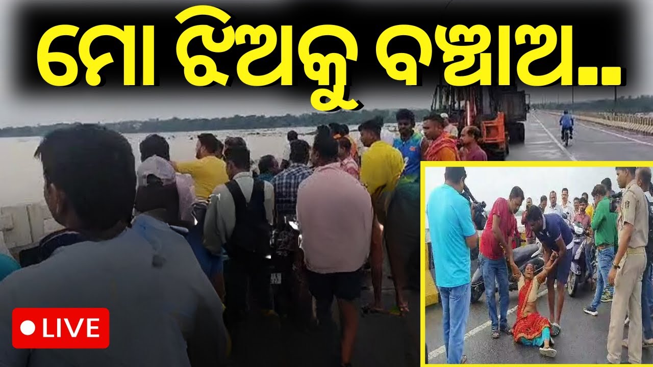 Live: ମହାନଦୀକୁ ଡେଇଁଲେ ସ୍କୁଲ ଛାତ୍ରୀ | Sambalpur News | Breaking News |  Mahanadi river