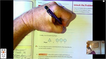 4th grade GO Math-Lesson 10.8-Problem Solving-Shape Patterns pages 429-432