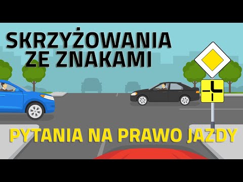 🔶🔻Skrzyżowania ze znakami określającymi pierwszeństwo🔶🔻 Pytania egzaminacyjne na prawo jazdy 2022
