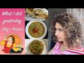 (Vlog-18) “What I did yesterday” & recipe- Green sprouted Moong with mix dal.