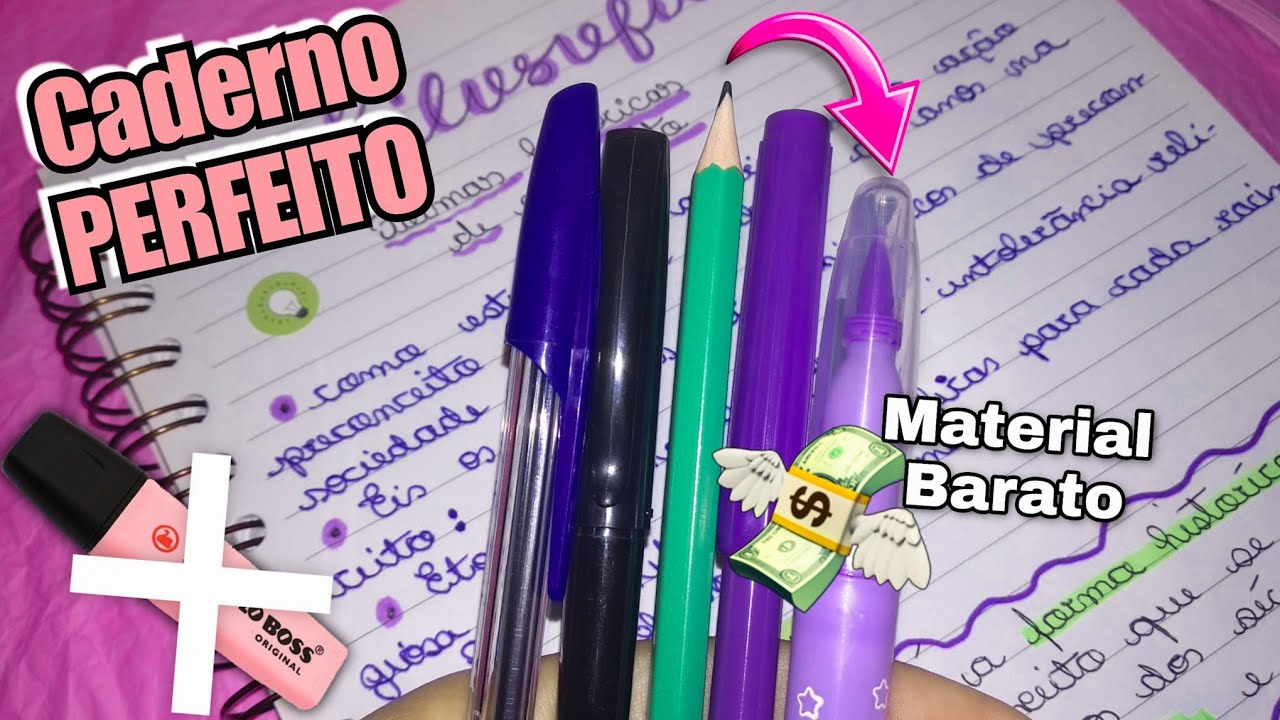 Ideias Para Deixar O Caderno Lindo E Organizado